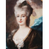 ATTRIBUTED TO JEAN LAURENT MINI PORTRAIT PAINTING PIC-1