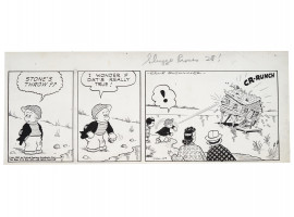 ORIGINAL COMIC STRIP DRAWING BY ERNIE BUSHMILLER