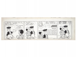 ORIGINAL COMIC STRIP DRAWING BY ERNIE BUSHMILLER