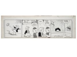 ORIGINAL COMIC STRIP DRAWING BY ERNIE BUSHMILLER