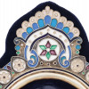 RUSSIAN SILVER AND CLOISONNE ENAMEL PHOTO FRAME PIC-3