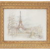 FRAMED ART PRINT VIEW OF PARIS BY BERNADETTE VOZ PIC-0