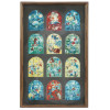 FRAMED PRINT OF JERUSALEM WINDOWS BY MARC CHAGALL PIC-0