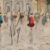 IMPRESSIONIST OIL PAINTING VIEW OF PARIS SIGNED PIC-2