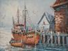 MID CENT AMERICAN OIL PAINTING SIGNED W. FLORENCE PIC-1