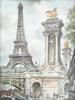 FRENCH PARIS VIEW PRINT BY JACQUES CHARDON PIC-1