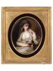 19 C KPM PORCELAIN PLAQUE AFTER ANGELICA KAUFFMAN PIC-0