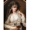 19 C KPM PORCELAIN PLAQUE AFTER ANGELICA KAUFFMAN PIC-1