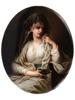 19 C KPM PORCELAIN PLAQUE AFTER ANGELICA KAUFFMAN PIC-3