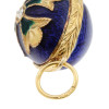 RUSSIAN GUILLOCHE ENAMEL GILT SILVER EGG PENDANT PIC-4