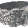 WWII GERMAN SS ANTIPARTISAN TOTENKOPF SILVER RING PIC-1