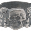 WWII GERMAN SS ANTIPARTISAN TOTENKOPF SILVER RING PIC-0