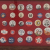 COLLECTION OF 38 ORIGINAL US POLITICAL PINS PIC-1