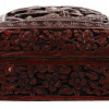 ANTIQUE CHINESE CINNABAR LACQUER LIDDED BOX PIC-3