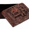 ANTIQUE CHINESE CINNABAR LACQUER LIDDED BOX PIC-1