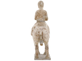 ANTIQUE CHINESE TANG TERRACOTTA RIDER ON A HORSE