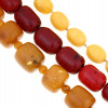 VINTAGE BAKELITE BEADED STATEMENT NECKLACES PIC-2