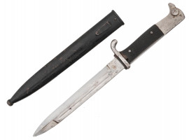 WWII NAZI GERMAN CLOSE COMBAT KNIFE IN SHEATH