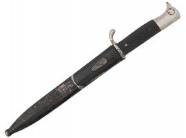 WWII NAZI GERMAN CLOSE COMBAT KNIFE IN SHEATH