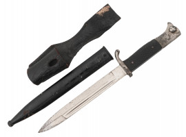 WWII NAZI GERMAN CLOSE COMBAT KNIFE IN SHEATH