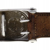 WWII NAZI GERMAN NSDAP LEATHER BELT WITH BUCKLE PIC-5