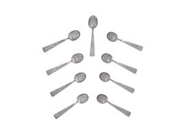 GROUP OF WWII ERA NAZI GERMAN ALUMINUM TEA SPOONS