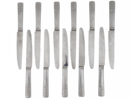 WWII NAZI GERMAN DAF STAINLESS STEEL CUTLERY SET