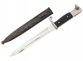 WWII NAZI GERMAN CLOSE COMBAT KNIFE IN SHEATH