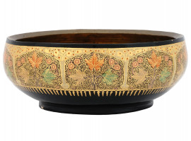 RAJASTHAN BRASS PAPIER MACHE HAND PAINTED BOWL