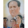 VINTAGE CHINESE MAO ZEDONG PROPAGANDA POSTER 1976 PIC-1