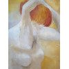 MID CENT FEMALE NUDE OIL PAINTING BY H. ROBBINS PIC-1