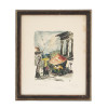 MID CENT VIEW OF PARIS WATERCOLOR PAINTING SIGNED PIC-0
