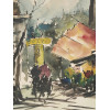 MID CENT VIEW OF PARIS WATERCOLOR PAINTING SIGNED PIC-1