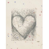 AMERICAN JEWISH HEART FLORAL ETCHING BY JIM DINE PIC-1