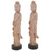 VINTAGE CHINESE CARVED WAX FIGURAL CANDLES PIC-0