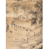 CHINESE WATERCOLOR PAINTING ON SILK SCROLL SIGNED PIC-4