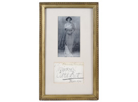 PHOTO PORTRAIT OF DAME CLARA BUTT WITH AUTOGRAPH