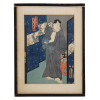 JAPANESE UTAGAWA SCHOOL WOODBLOCK OF KABUKI SCENE PIC-0