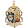 VINTAGE PERFUME BOTTLE WITH GILT CLOCKWORK STAND PIC-0