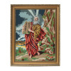 JUDAICA EMBROIDERY MOSES WITH TABLETS OF COVENANT PIC-1