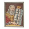 JUDAICA EMBROIDERY MOSES WITH TABLETS OF COVENANT PIC-2