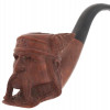 FRENCH SAINT CLAUDE HAND CARVED HEAD TOBACCO PIPE PIC-0