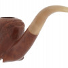 FRENCH SAINT CLAUDE HAND CARVED HEAD TOBACCO PIPE PIC-3