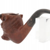 FRENCH SAINT CLAUDE HAND CARVED HEAD TOBACCO PIPE PIC-2