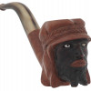 FRENCH SAINT CLAUDE HAND CARVED HEAD TOBACCO PIPE PIC-0