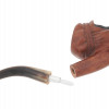 FRENCH SAINT CLAUDE HAND CARVED HEAD TOBACCO PIPE PIC-5