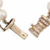 PEARLS DIAMONDS JEWELRY BRACELET W 14K GOLD CLASP PIC-4