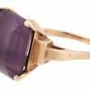 14K YELLOW GOLD AND AMETHYST STONE JEWELRY RING PIC-1