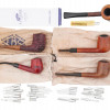 FILTERS CLEANER CARVED WOODEN TOBACCO PIPES SET PIC-0