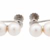 14K GOLD AND 14K WHITE GOLD PEARL EARRINGS PIC-1